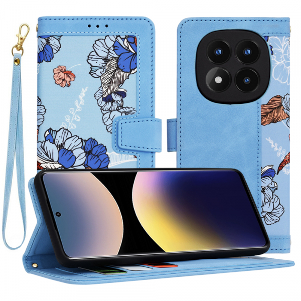 Husa pentru Xiaomi Redmi Note 14 Pro 4G, Techsuit, FlipCraft, Bleu