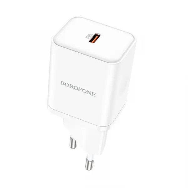 Incarcator Retea Borofone BN6 Field, 20W, 3A, 1 x USB-C, Alb