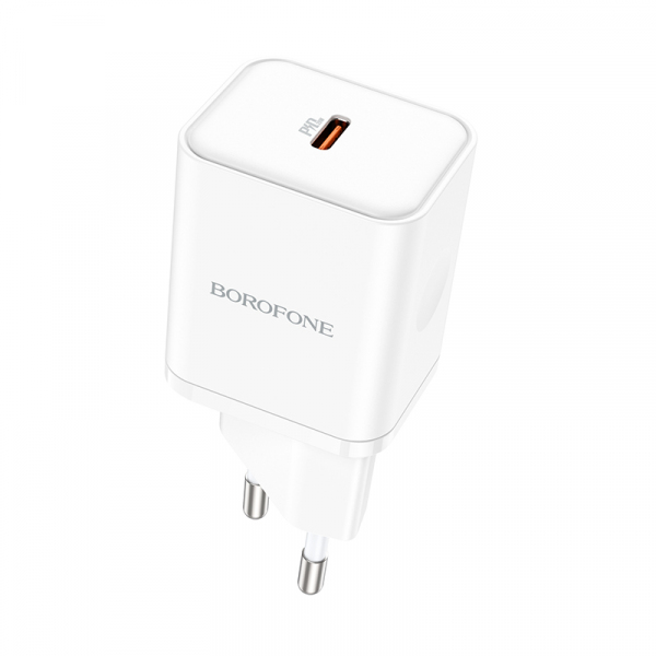 Incarcator Retea Borofone BN6 Field, 20W, 3A, 1 x USB-C, Alb