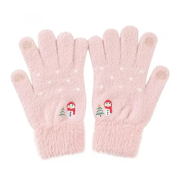 Manusi De Iarna Tactile Dama Techsuit ST0011, Marime 17cm, Roz