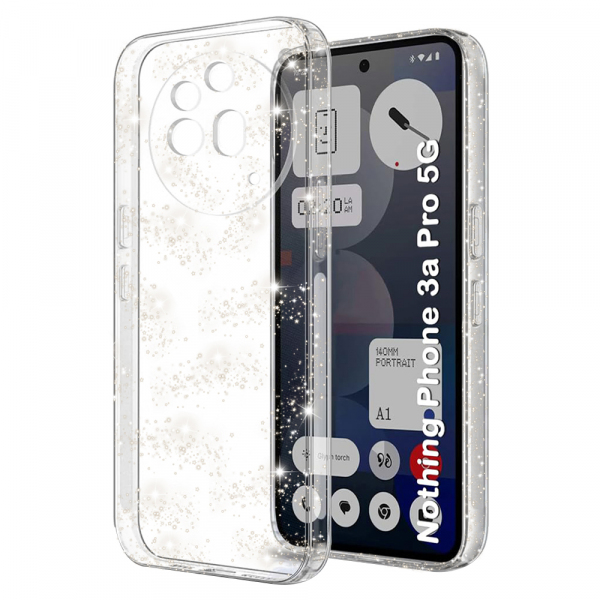Husa pentru Nothing Phone (3a) Pro, Techsuit, SparkleSkin, Transparenta