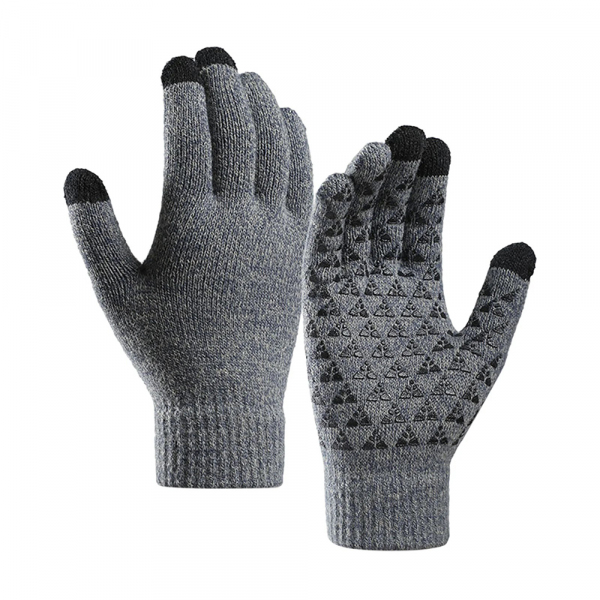 Manusi De Iarna Tactile Iwarm ST0018, Marime 23cm, Gri
