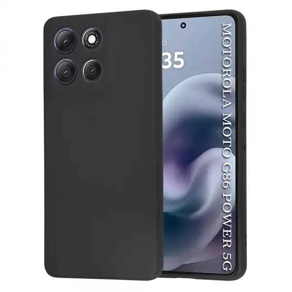 Husa pentru Motorola Moto G86 Power, Techsuit, SoftFlex, Neagra