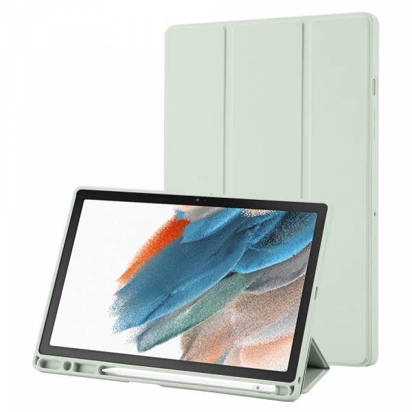 Husa pentru Samsung Galaxy Tab A8 10.5 (2021), Techsuit, Flex Trifold, Verde Matcha