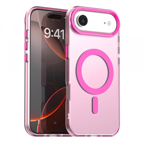 Husa MagSafe pentru Apple iPhone 17 Air, Techsuit, CandyCase, Roz