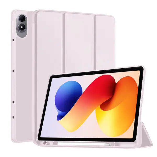 Husa pentru Xiaomi Redmi Pad 2 Pro, Techsuit, Flex Trifold, Roz