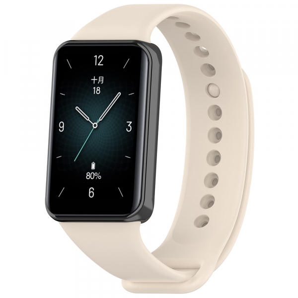 Curea Techsuit W014 pentru Honor Band 9, Crem