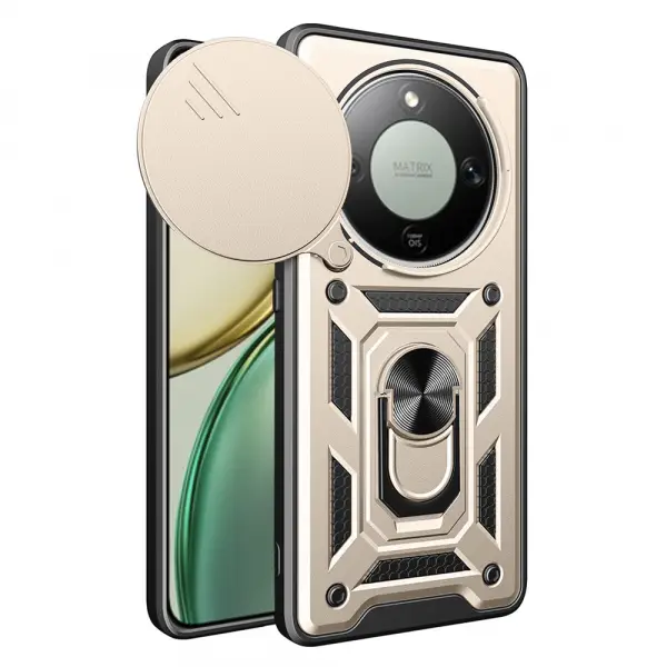 Husa pentru Honor Magic8 Lite, Techsuit, CamShield, Aurie