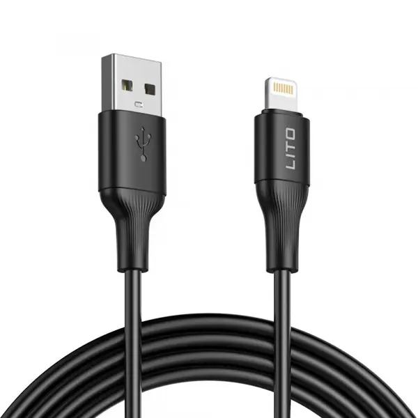 Cablu Date si Incarcare USB-A - Lightning Lito LD06L, 18W, 1m, Negru