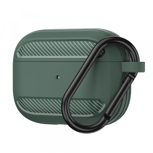 Husa Techsuit Carbon pentru Apple AirPods 3, Verde