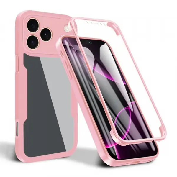 Husa pentru Apple iPhone 17 Pro Max, Techsuit, ColorVerse 360, Roz