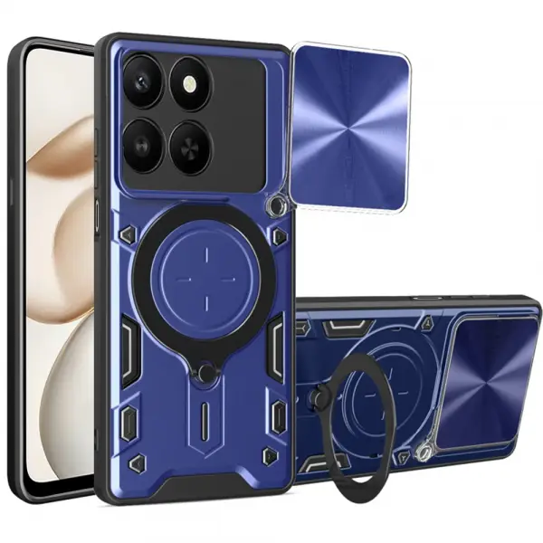 Husa pentru Honor 400 Smart 4G / X7d 4G / 400 Smart 5G, Techsuit, CamGuard Pro, Albastra