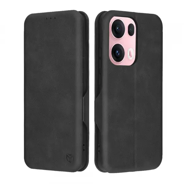 Husa pentru Oppo Reno13 Pro, Techsuit, Safe Wallet Plus, Neagra