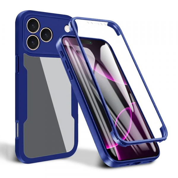 Husa pentru Apple iPhone 17 Pro, Techsuit, ColorVerse 360, Albastra