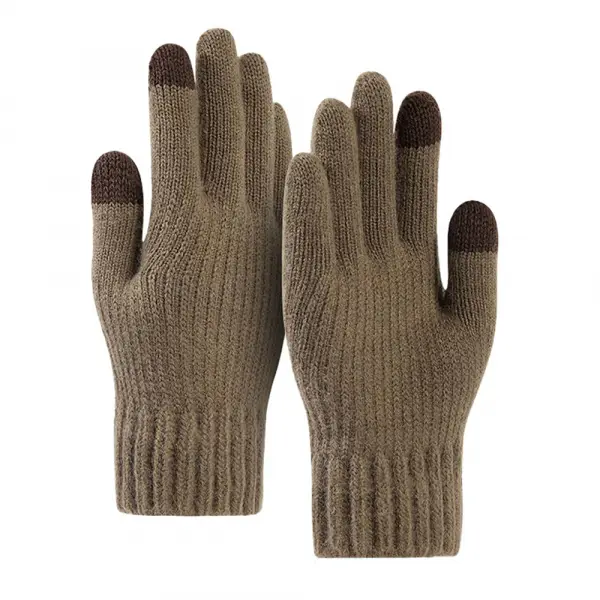 Manusi De Iarna Tactile Unisex Techsuit ST0012, Marime 22cm, Maro