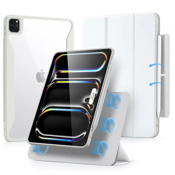 Husa pentru Apple iPad Pro 13 (2024), ESR, Rebound Hybrid, Alba