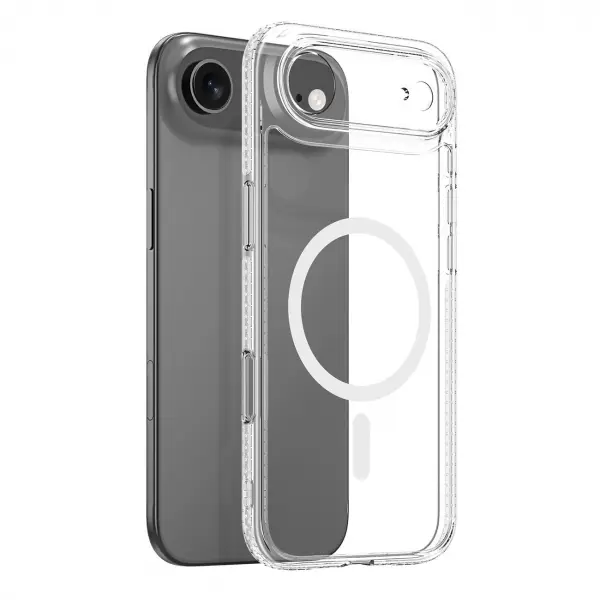 Husa MagSafe pentru Apple iPhone 17 Air, DUX DUCIS, Clin, Transparenta