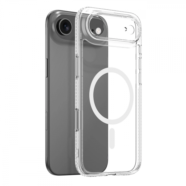 Husa MagSafe pentru Apple iPhone 17 Air, DUX DUCIS, Clin, Transparenta