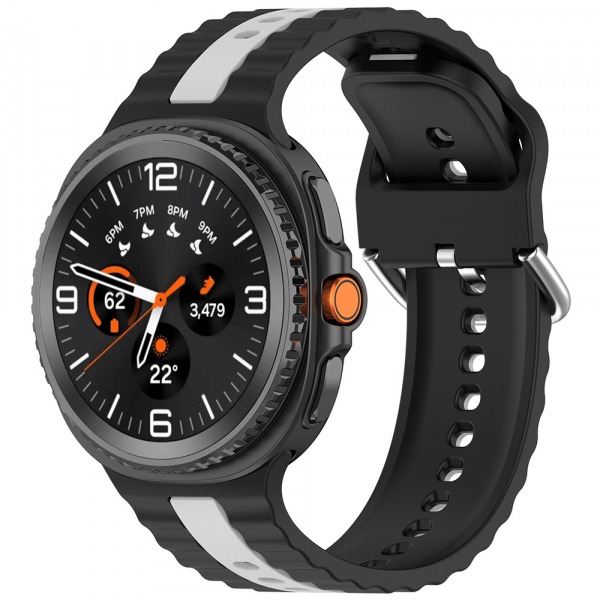 Curea Techsuit W078 pentru Samsung Galaxy Watch8 / Watch8 Classic Series, Neagra
