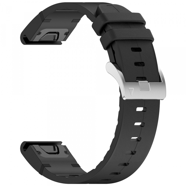 Curea Techsuit W071 pentru Garmin Watch Fenix / Forerunner Series, 22mm, Neagra