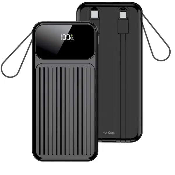 Baterie Externa MaXlife MXPB-06, 10000mAh, 22.5W, QC + PD, 1 x Lightning - 2 x USB-A - 2 x USB-C, Neagra