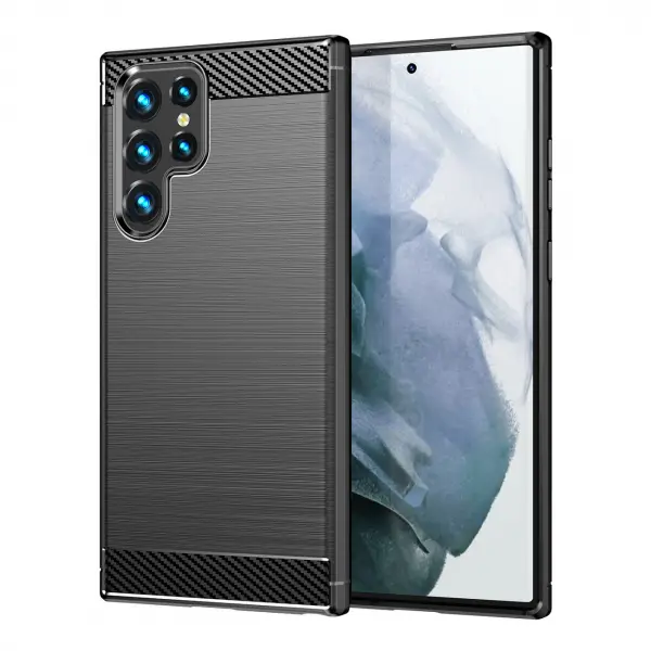 Husa pentru Samsung Galaxy S23 Ultra S918, OEM, Carbon, Neagra
