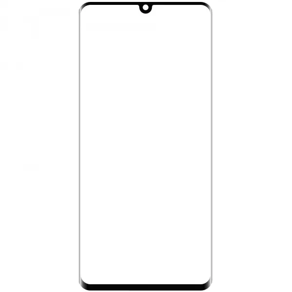 Geam Ecran + Edge Glue / OCA Forward Guard pentru Huawei P30 Pro, Negru