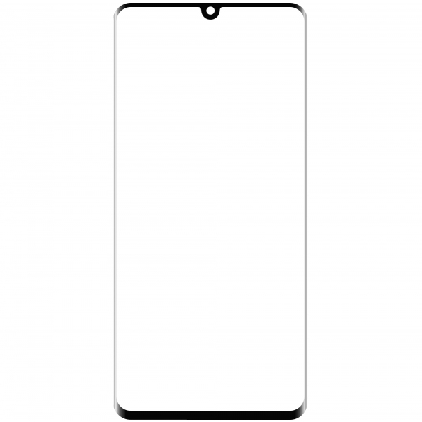 Geam Ecran + Edge Glue / OCA Forward Guard pentru Huawei P30 Pro, Negru