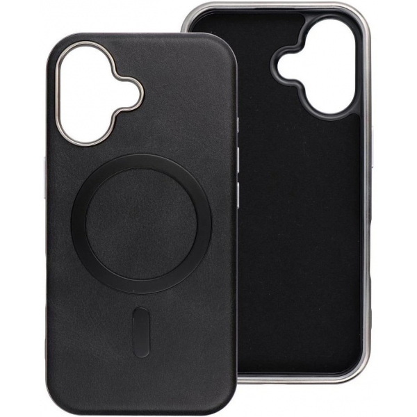 Husa MagSafe pentru Apple iPhone 16 Pro, OEM, Gentleman Mag, Neagra