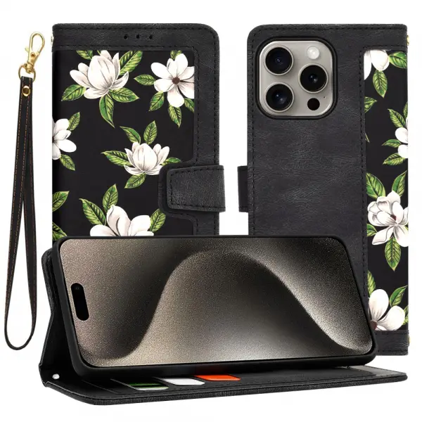 Husa pentru Apple iPhone 15 Pro Max, Techsuit, FlipCraft, Neagra
