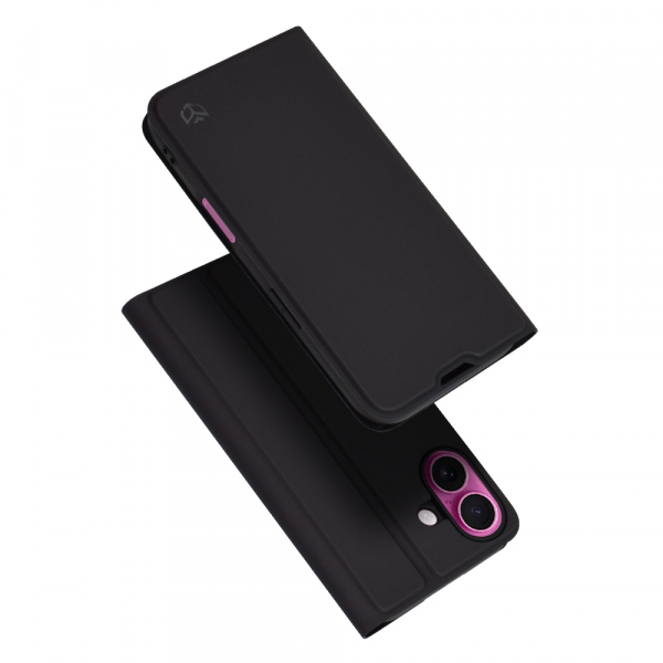 Husa pentru Apple iPhone 16 Plus, Techsuit, Magskin Book, Neagra