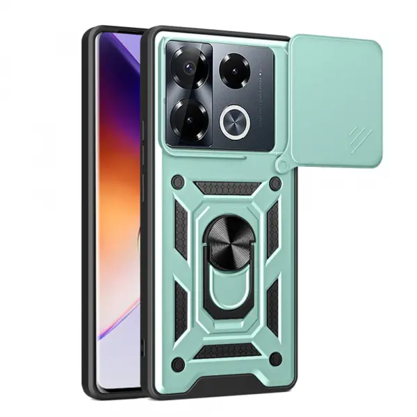 Husa pentru Infinix Note 40 Pro+, Techsuit, CamShield, Verde