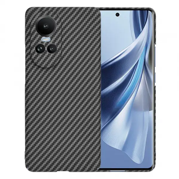 Husa pentru Oppo Reno10 / Reno10 Pro, Techsuit, Carbonite FiberShell, Neagra