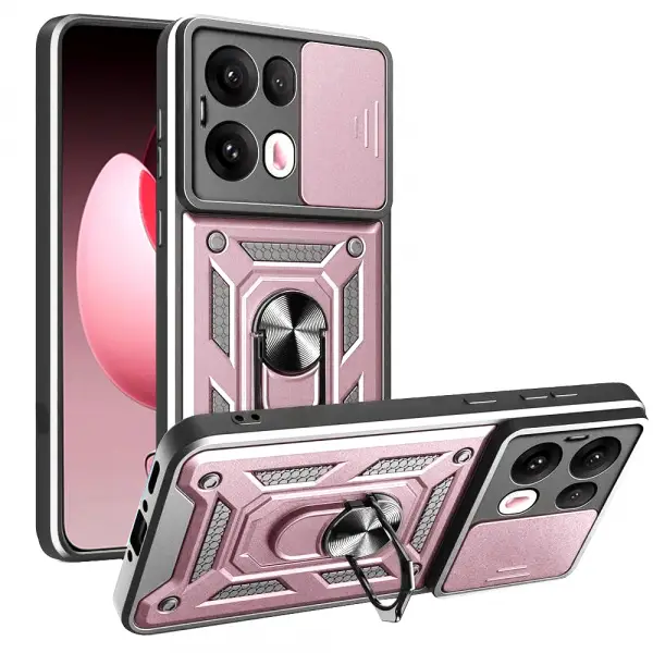 Husa pentru Oppo Reno13 Pro, Techsuit, CamShield, Roz