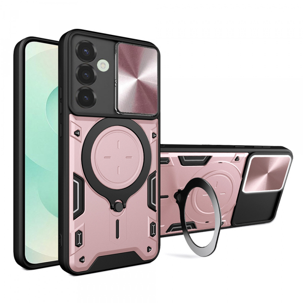 Husa pentru Samsung Galaxy S25+ S936, Techsuit, CamGuard Pro, Roz Aurie