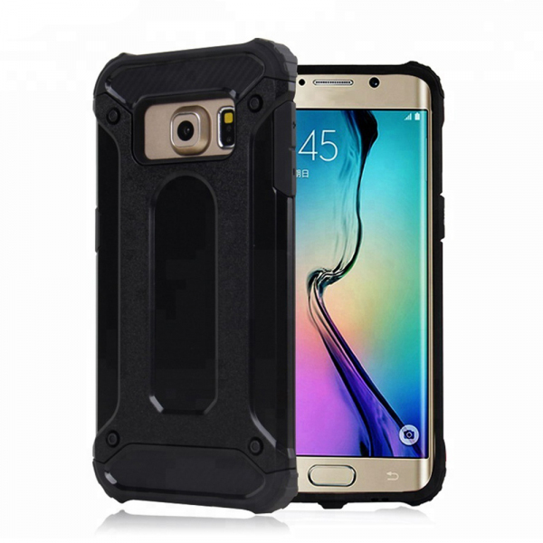 Husa pentru Samsung Galaxy S6 G920, Techsuit, Hybrid Armor, Neagra
