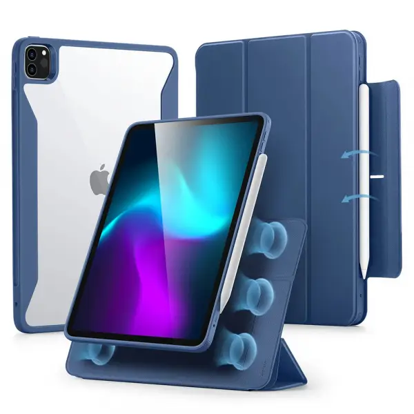 Husa pentru Apple iPad Pro 11 (2024), ESR, Rebound Hybrid, Bleumarin