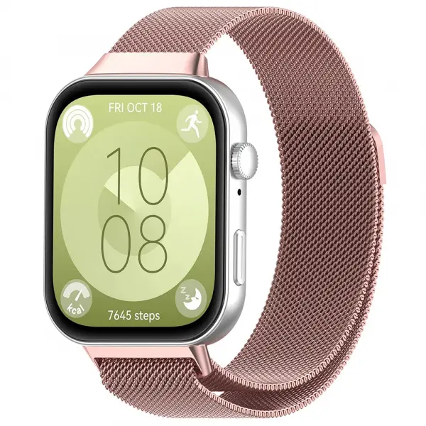 Curea Techsuit W009 pentru Huawei Watch Fit 4 Pro / Fit 4 / Fit 3, Roz