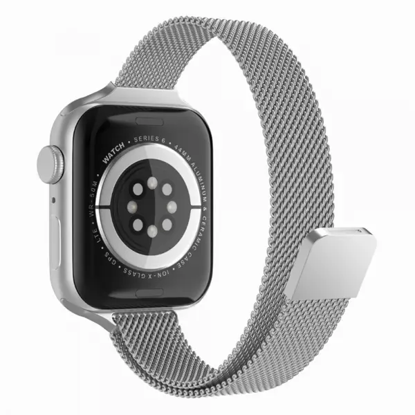 Curea Techsuit W034 pentru Apple Watch 49mm / 46mm / 45mm / 44mm / 42mm Series, Argintie