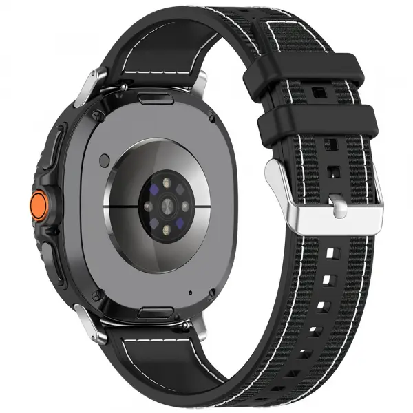 Curea Techsuit W051 pentru Samsung Galaxy Watch8 / Watch8 Classic Series, Neagra
