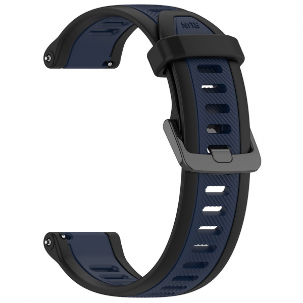 Curea Techsuit W053 pentru Huawei Watch / Xiaomi Watch Series, 22mm, Albastra Inchis
