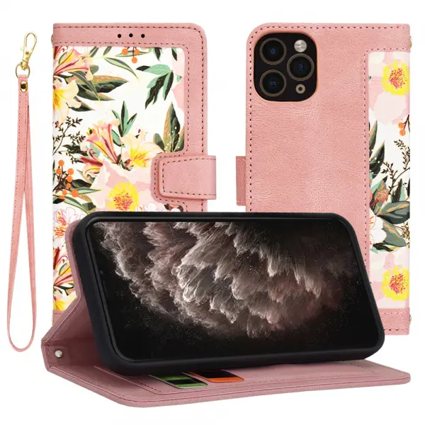 Husa pentru Apple iPhone 11 Pro, Techsuit, FlipCraft, Roz
