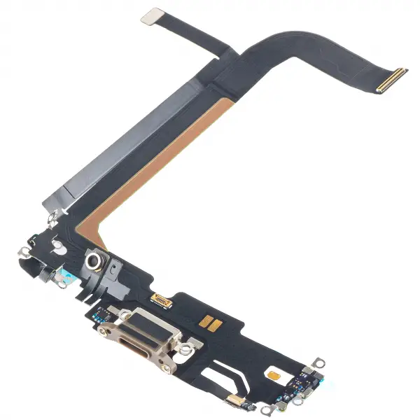 Banda cu Conector Incarcare - Microfon Apple iPhone 13 Pro Max, Auriu
