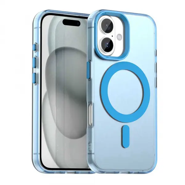 Husa MagSafe pentru Apple iPhone 17, Techsuit, CandyCase, Albastra