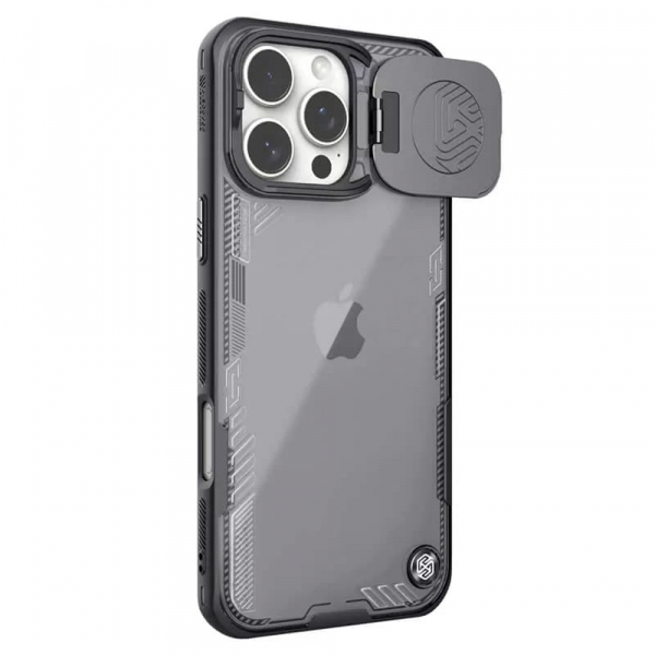 Husa pentru Apple iPhone 16 Pro, Nillkin, Iceblade Prop (w/o Camera Cutout), Neagra