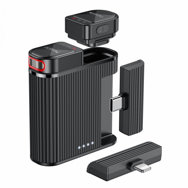 Lavaliera Yesido KR19, USB-C / Lightning, Set 2 bucati, Neagra