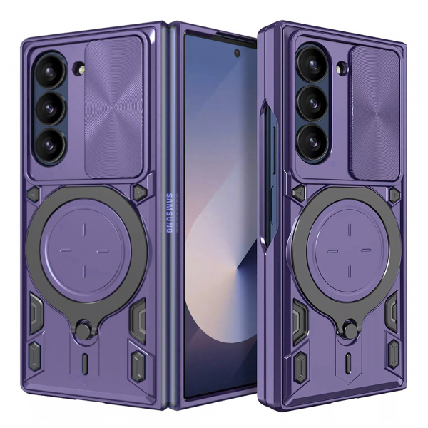 Husa pentru Samsung Galaxy Z Fold6 F956, Techsuit, CamGuard Pro, Mov