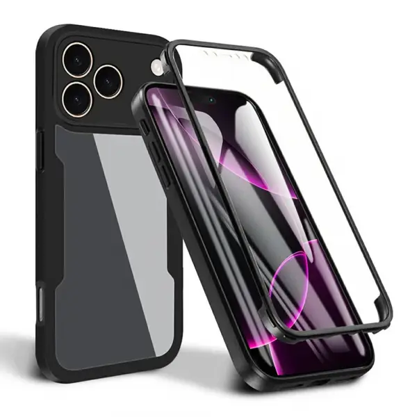 Husa pentru Apple iPhone 17 Pro, Techsuit, ColorVerse 360, Neagra