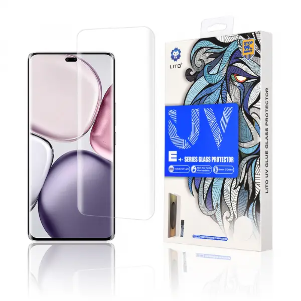 Folie de protectie Ecran Lito pentru Honor X9c / Magic7 Lite, Sticla Securizata, UV Glue, 3D