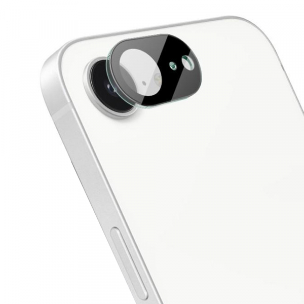 Folie de protectie Camera Spate Techsuit pentru Apple iPhone 17e / 16e, Sticla Securizata, Neagra